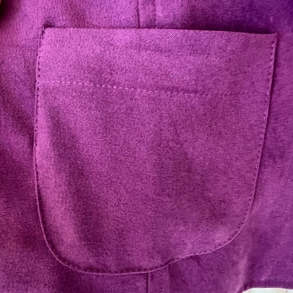 Counterparts Vintage Purple Blazer Jacket w. Large Buttons - Shoulder Pads S.6 - Picture 4 of 13